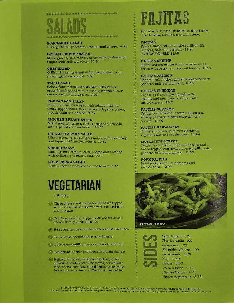 La Cocina Mexican Restaurant Menu image 4